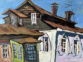 Сказочный домик в Курске - картина И.В.Козловой-Кузнецовой