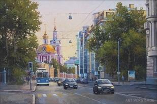 Улица старая Басманная - картина М.В.Ланчака