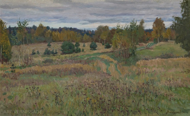 Осень в Завидово - картина Н.В.Водолазского, пейзаж