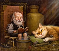 Старые, старые сказки - картина А.В.Маскаева