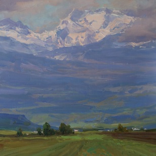 Там горы высокие - картина А.И.Бабича