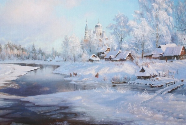 Зима пришла - картина В.Ю.Жданова