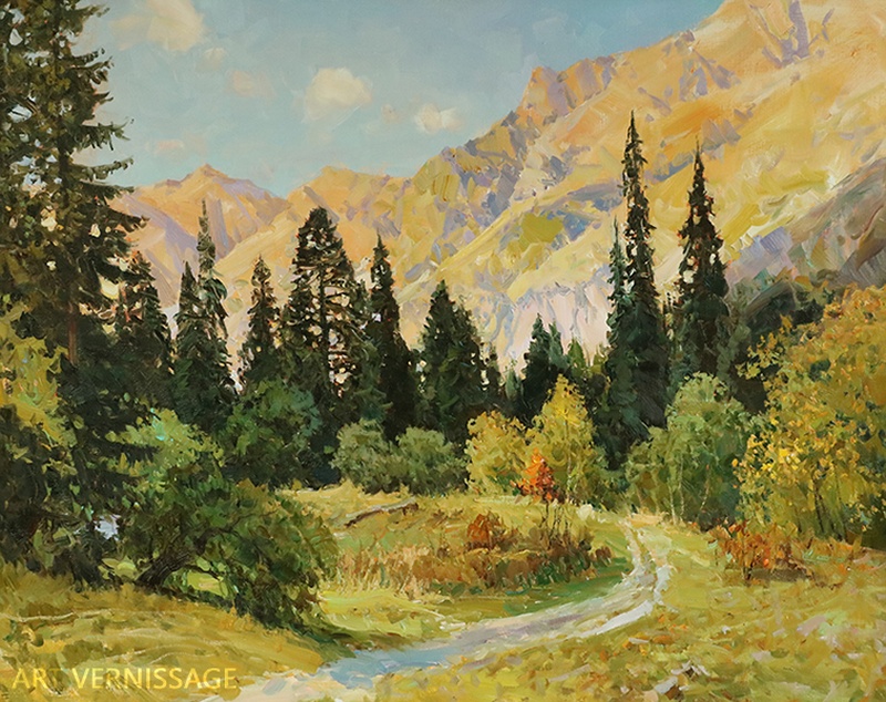 Осень в Гоначхире - картина А.И.Бабича