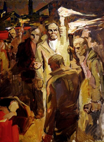Эскиз - картина Ю.П.Лежникова