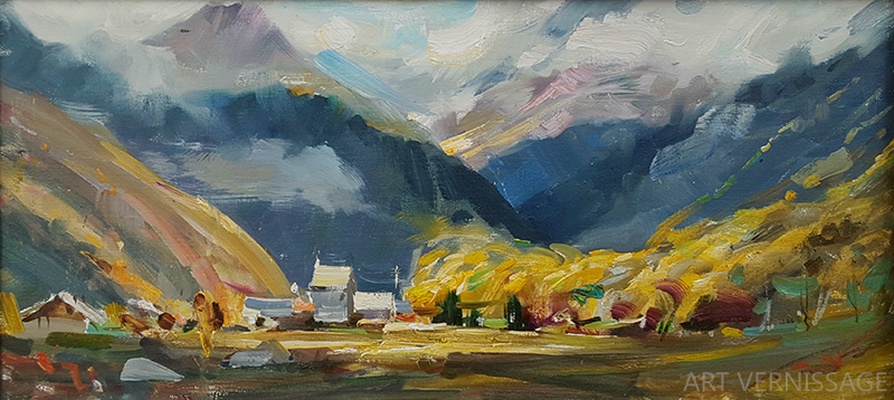 Джамагат, октябрь - картина Е.П.Лимарева