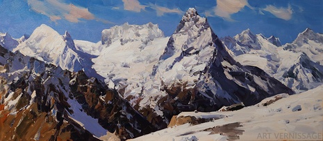 Вершины Домбая - картина А.И.Бабича