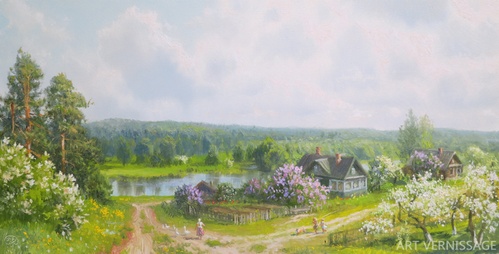 В начале лета - картина В.Ю.Жданова