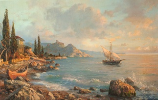 Утро в Крыму картина В.Ю.Жданова