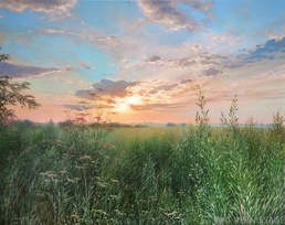 На вечерней прогулке - картина В.Н.Палачева