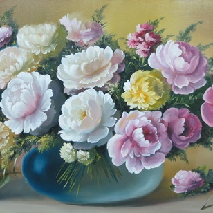 Цветы нежность - картина С.Ф.Годустовой