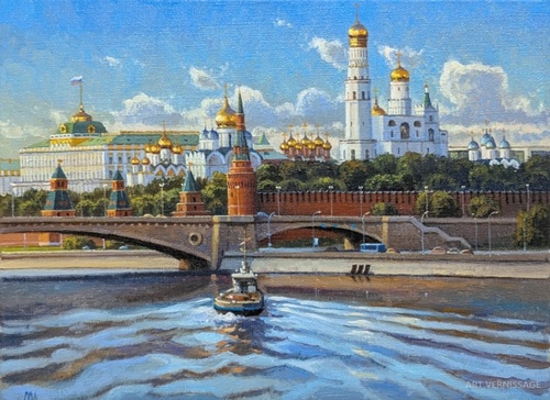 Вид на Кремль картина М.В.Ланчак