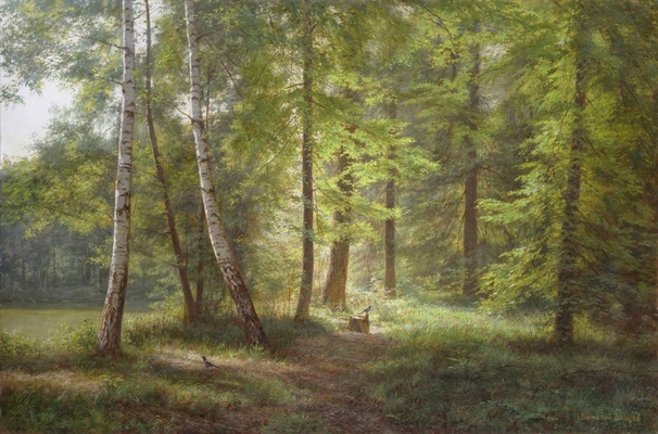 Лесная поляна - пейзаж В.Г.Зайцева