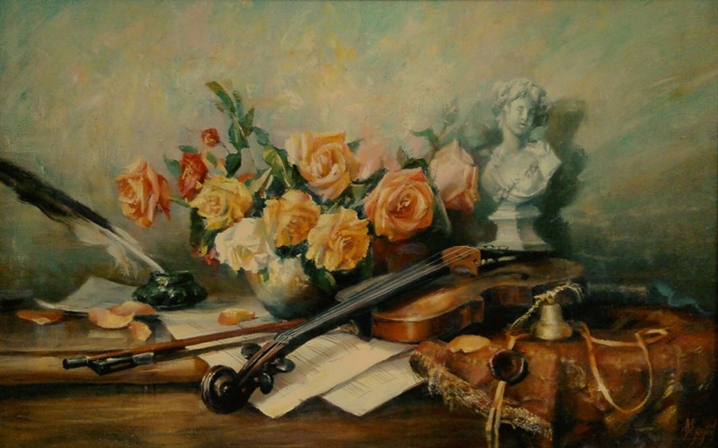 Ноктюрн для скрипки - художник В.Ю.Екимов