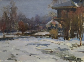 Весенний мотив - картина А.П.Фирсова