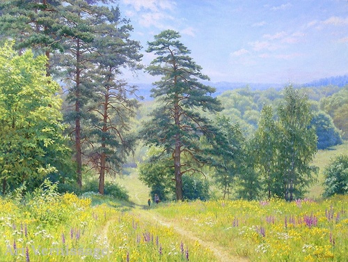Весенний день - пейзаж Г.Кириченко