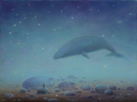 Сон о голубом ките - картина Л.А.Помещиковой