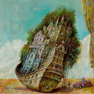 Маршруты путешествий, репродукция с картины С.Н.Лукьянова