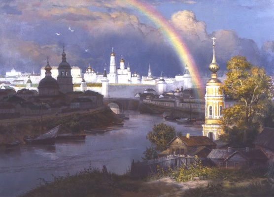 Воспоминание о старой Москве репродукция картины М.А.Сатарова