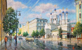 Моя Москва - красавица - картина И.В.Разживина