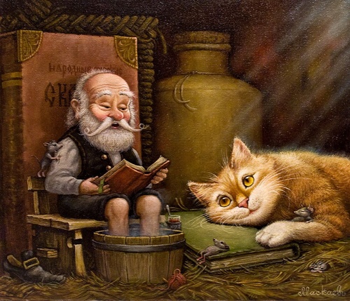Старые, старые сказки - репродукция картины А.В.Маскаева
