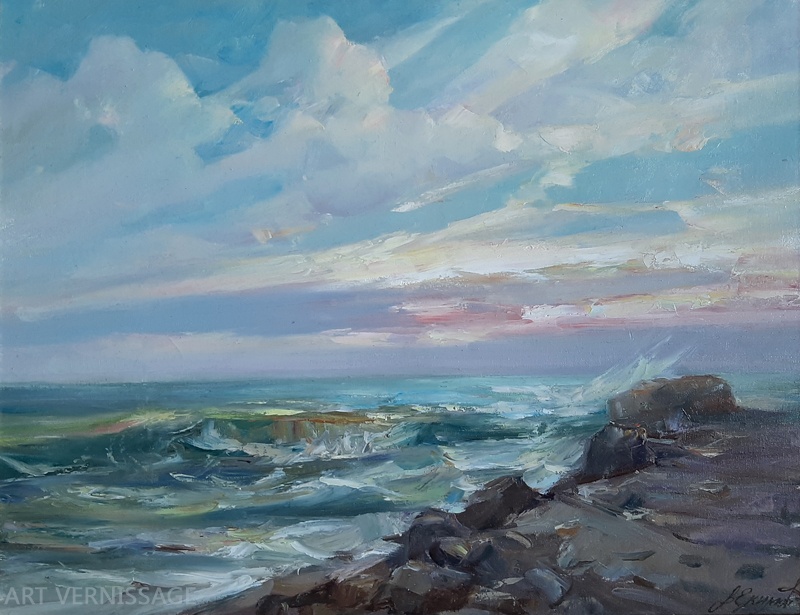Ветер с моря - картина В.Ю.Екимова
