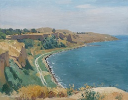 Таманский берег - картина Н.В.Водолазского, морской пейзаж