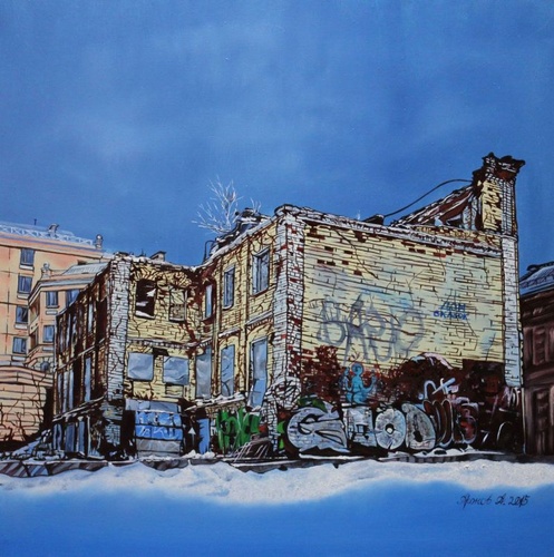 Дом сказок в Серебряническом переулке - художник А.А.Аронов