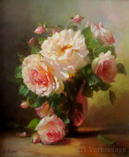 Розы - картина С.Г.Акопова