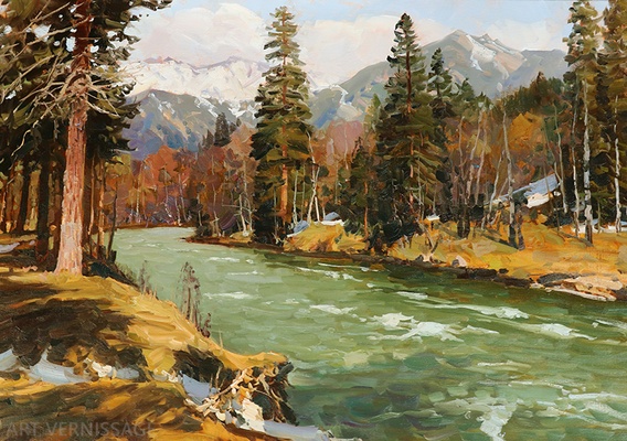 Весенняя вода - картина А.И.Бабича