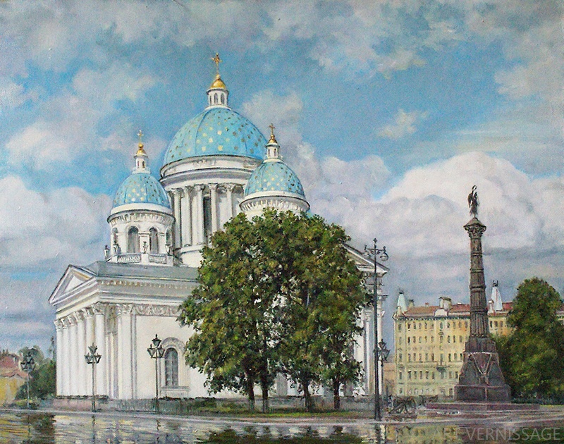 Троице-Измайловский собор - картина А.Б.Ефремов
