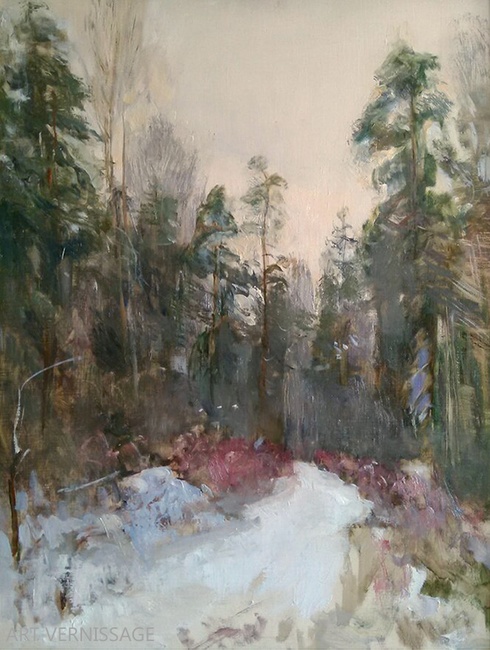 Зимняя дорога - картина А.П.Фирсова