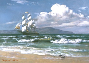 На всех парусах репродукция картины М.А.Сатарова