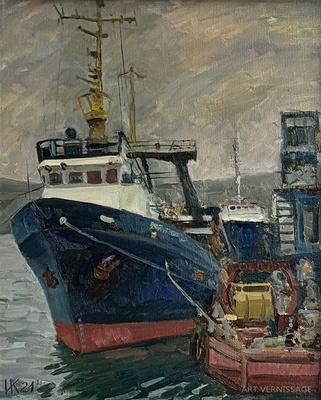 В порту - картина И.В.Козловой-Кузнецовой