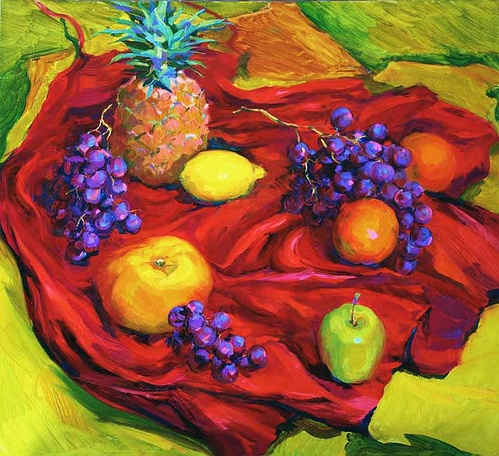 Натюрморт с ананасом картина И.П.Миргорода