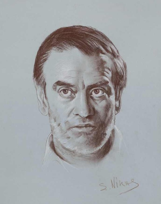 Портерт Валерия Гергиева, художник Никас Сафронов