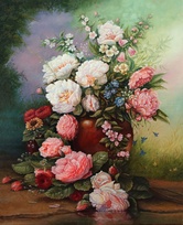 Цветочный натюрморт - картина А.В.Маскаева