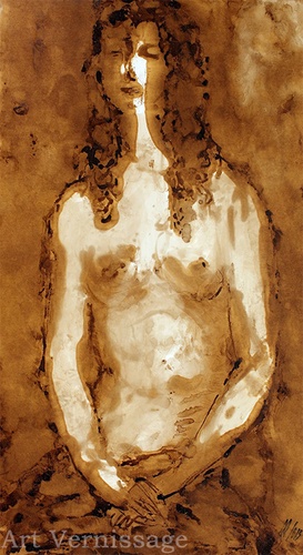 Натурщица 18 - картина Л.А.Малафеевского