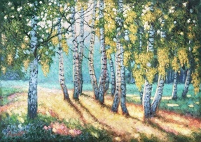 Встречая солнце - картина И.В.Разжвина