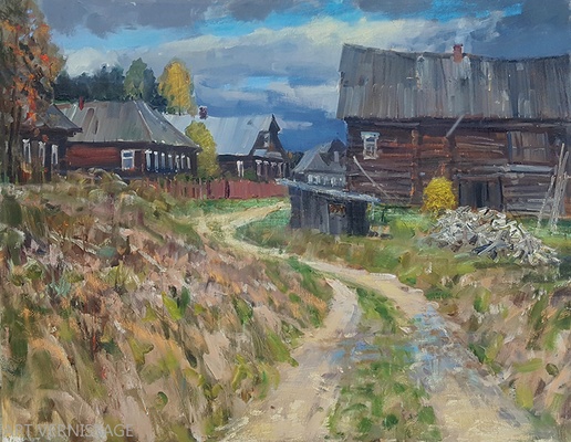 Деревня Кумзеро - картина Е.П.Лимарева