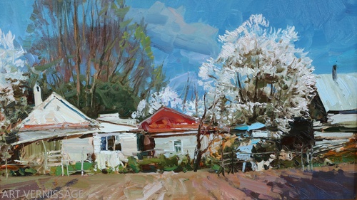 Весна в моей деревне - картина А.И.Бабича