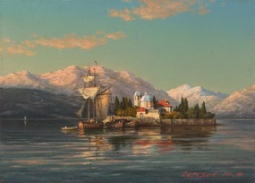 Остров репродукция картины М.А.Сатарова