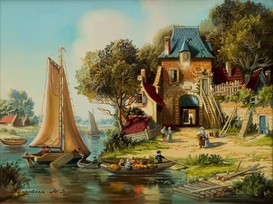 Голландский пейзаж 1 - репродукция картины М.С.Сучилиной