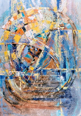 Синий крик - репродукция картины М.Н.Жгивалевой