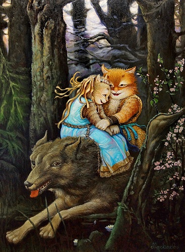 И серый волк - картина А.В.Маскаева