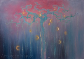 Лунное дерево - картина Л.А.Помещиковой