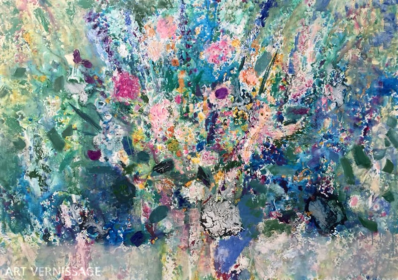 Цветочное без названия 2 - картина Л.А.Малафеевского