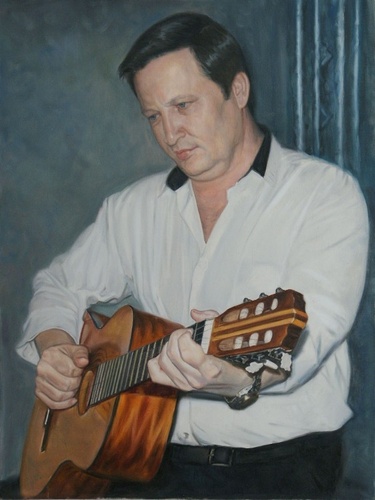 Гитарист - портрет художника А.Б.Ефремова