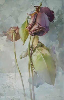 В ожидании нового - картина В.В.Скрынникова, натюрморт