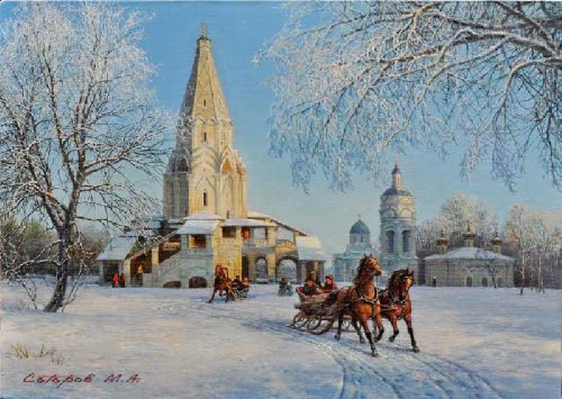 Старая москва зимой