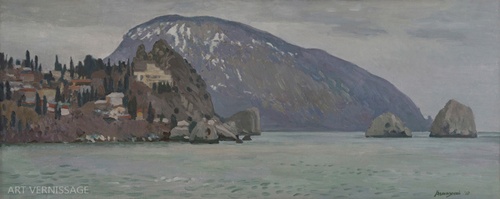 Гурзуф, Аю-даг - картина В.Н.Водолазского, крымский пейзаж
